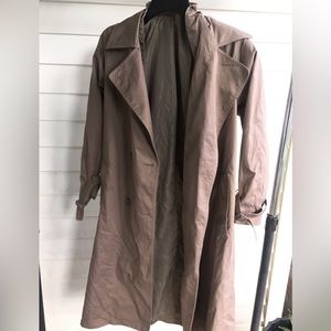 Trench Coat\ Deep Taupe Women’s Trench Coat Sz S/M